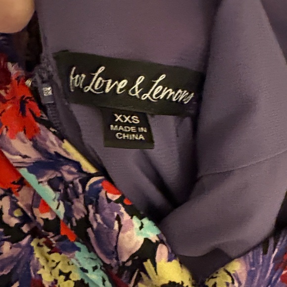 For Love And Lemons Colorful Floral Mini Dress - Picture 5 of 5